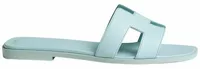 Hermes Oran Sandal Bleu Brume Box Calfskin Leather