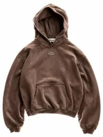 Solid Hoodie Brown
