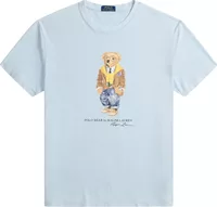 Custom Slim Fit Polo Bear T-Shirt Blue Heritage Bear