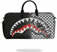 Sprayground Scribble Dribble Check Duffle