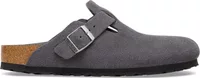 Birkenstock Boston Soft Footbed Suede Charcoal Tonal FB