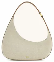 Shoulder Bag Brown Canvas