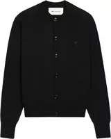 Ami Paris Ami De Coeur Crewneck Cardigan Black
