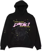 Sp5der P*nk Hoodie Black