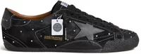 Golden Goose True-Star Black Suede Swarovski Crystal Black Star Heel (W)