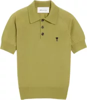 Ami Paris Ami De Coeur Short Sleeve Polo Green