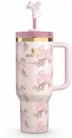 Stanley x LoveShackFancy Flowstate Quencher 40oz Tumbler Pink Mink