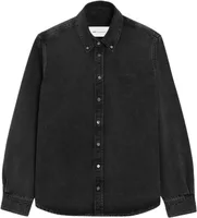 Ami Paris Ami De Coeur Denim Shirt Black