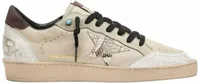 Ball-Star LTD Cream Leather Snake Print Star