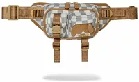 Sprayground Embossed Cream Check Cargo Crossbody Multicolor