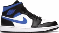 Nike Air Jordan 1 Mid White Black Racer Blue