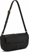 Polène Osmo Edition Smooth Black with Ecru Stitching