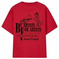 Nude Project Art & Business Tee Red