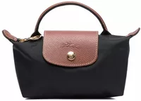 Longchamp Le Pliage Original Pouch With Handle Black