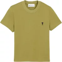 Ami Paris Ami De Coeur Cropped T-Shirt Green