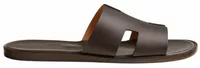Hermes Izmir Sandal Moka Smooth Calfskin Leather