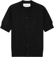 Ami Paris Ami De Coeur Short Sleeve Cardigan Black
