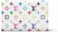 Louis Vuitton x Takashi Murakami Slim Card Holder Multicolor White