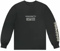 Cactus Jack by Travis Scott For Fragment Logo Long-Sleeve Black