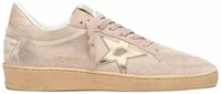 Ball-Star Powder-Pink Suede Metallic Gold Star (W)