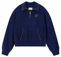 Ridgmount Quarter-Zip Knit Sweater Navy