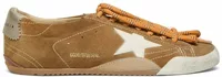 Golden Goose True-Star Tobacco Suede White Star Platinum Heel