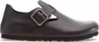 Birkenstock London Wire Buckle Natural Leather Vintage Wood Black