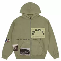 Cactus Jack by Travis Scott x Audemars Piguet Le Brassus Zip-Up Hoodie Khaki Brown