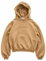 Box Logo Hoodie Beige