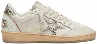 Ball-Star White Leather Animal-Print Pony Skin Star (W)