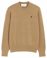 Ami De Coeur Crewneck Wool Sweater Camel Chine/Black