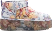 UGG Classic Ultra Mini Platform Boot Collina Strada Light Blue Floral