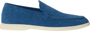 Loro Piana Summer Walk Loafer Suede Cobalt Ink