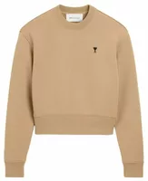 Ami Paris Ami De Coeur Cotton Sweatshirt Mastic Beige/Black (W)