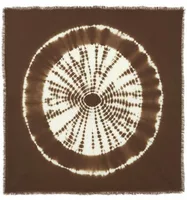 Large Bandana Hachiko Circle Spicy Brown
