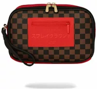 Sprayground Red Redemption Monte Toiletry Brick Red
