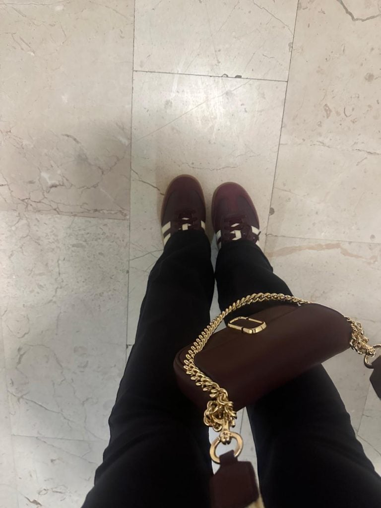 Müşteri fotoğrafı: adidas Samba OG Maroon Gold Metallic