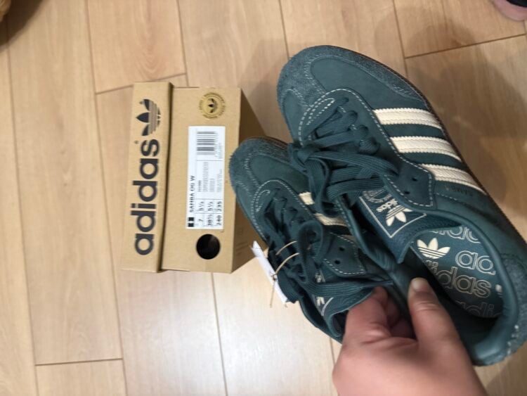 Müşteri fotoğrafı: adidas Samba OG Mineral Green Crystal Sand (W)
