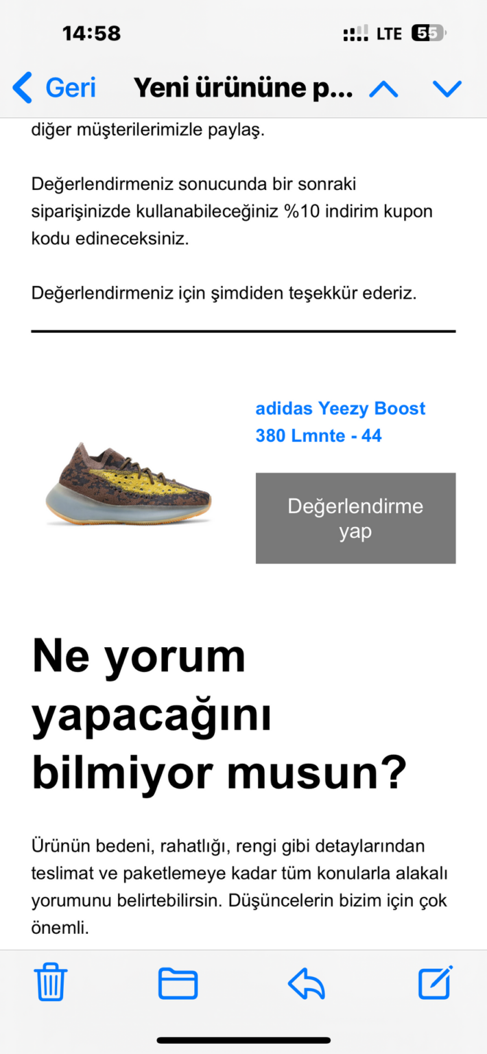 Müşteri fotoğrafı: adidas Yeezy Boost 380 Lmnte