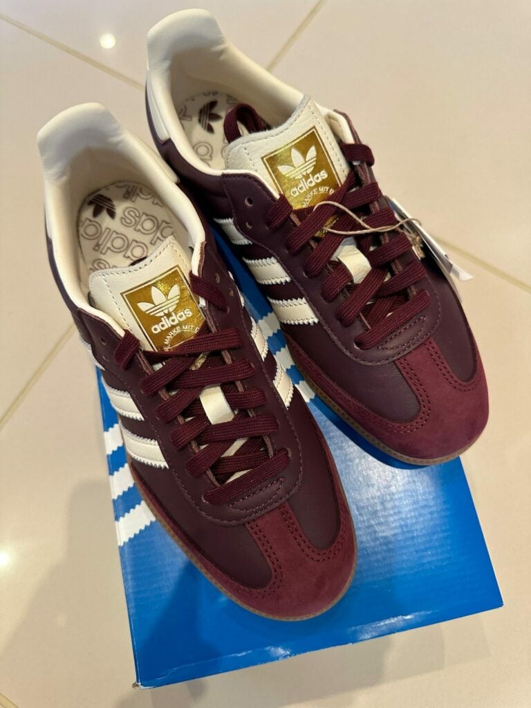 Müşteri fotoğrafı: adidas Samba OG Maroon Gold Metallic